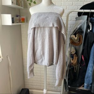Off shoulder sweater